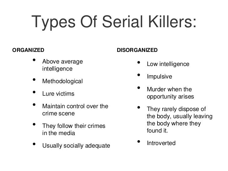 Hedonistic serial killer examples